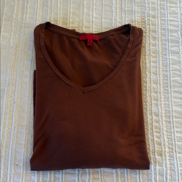 Women's Rust Long Sleeve Top by Red - Picture 6 of 7
